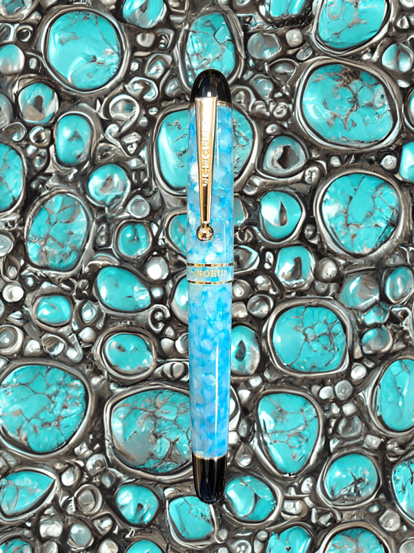 The LeBoeuf Small Batch Limited Editions | Diamond Collection | Turquoise Pearl Roller Ball