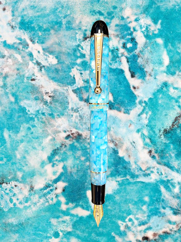 The LeBoeuf Small Batch Limited Editions | Diamod Collection | Turquoise Pearl Fountain Pen